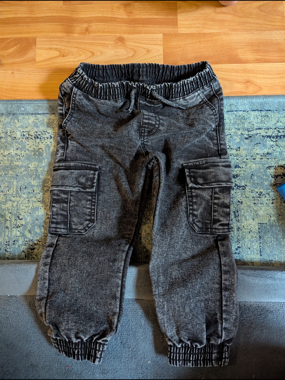 Volcom Kids Charcoal Black Cargo Joggers
